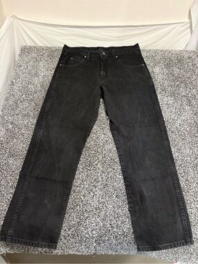 Wrangler Men's Black Straight-Leg Jeans 36x30